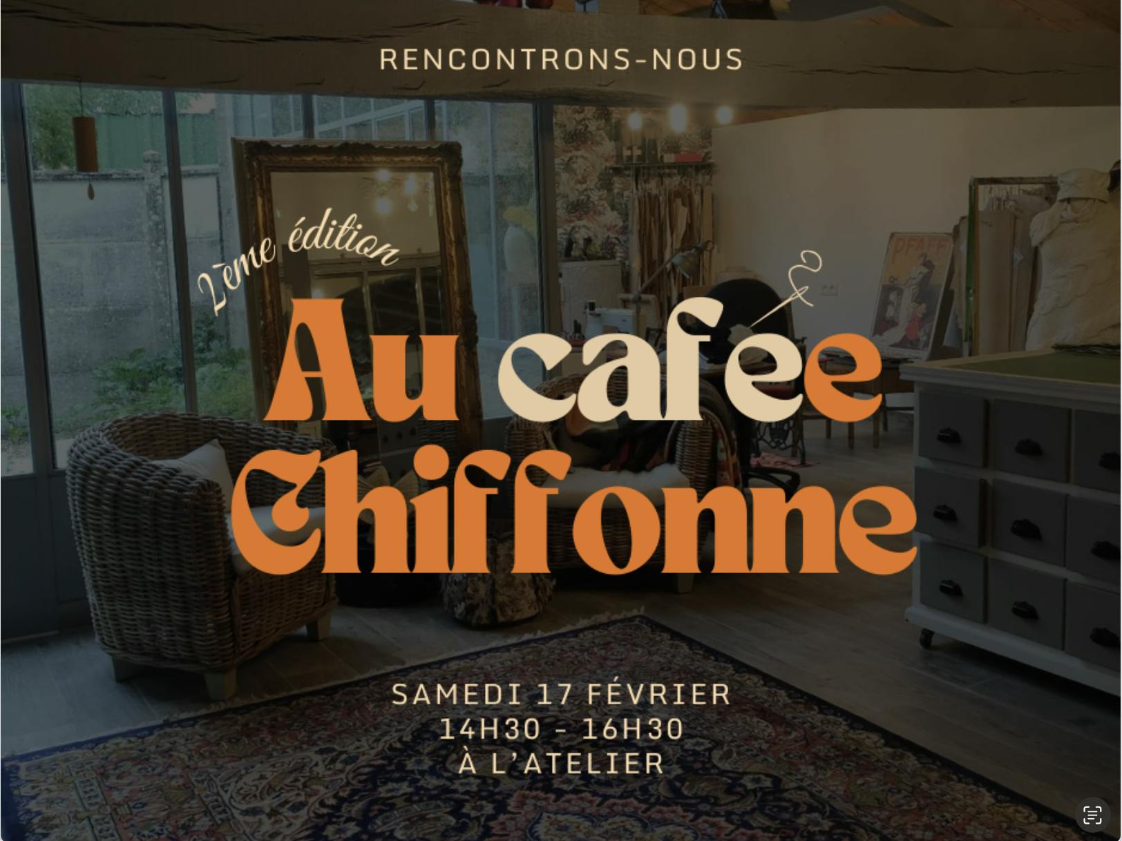 "Le Cafée Chiffonne" 2ème édition, le 17 février 2024