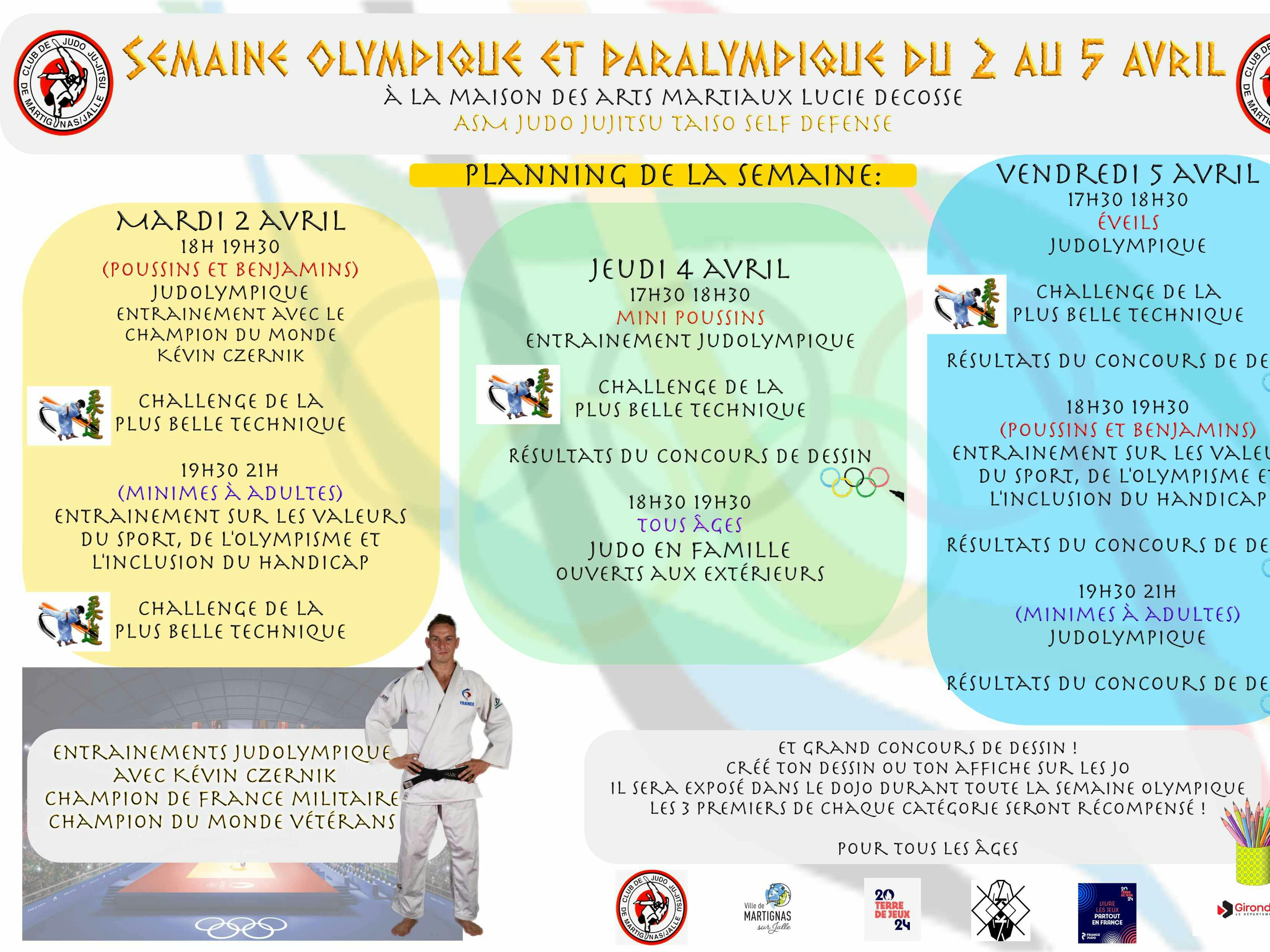Semaine olympique et paralympique Judo