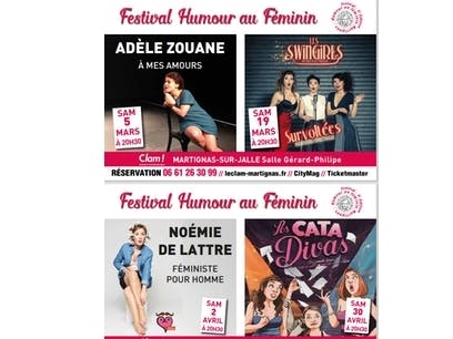 Festival Humour au féminin 5ème édition du 5 mars au 30 avril 22