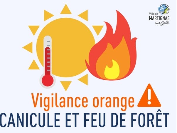 Canicule et feu de forêt : niveau de vigilance orange