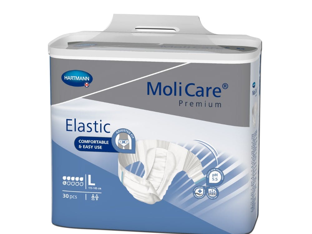 Molicare Premium Elastic 6 Gouttes HARTMANN – Change complet, couche élastique (4 Tailles disponibles)