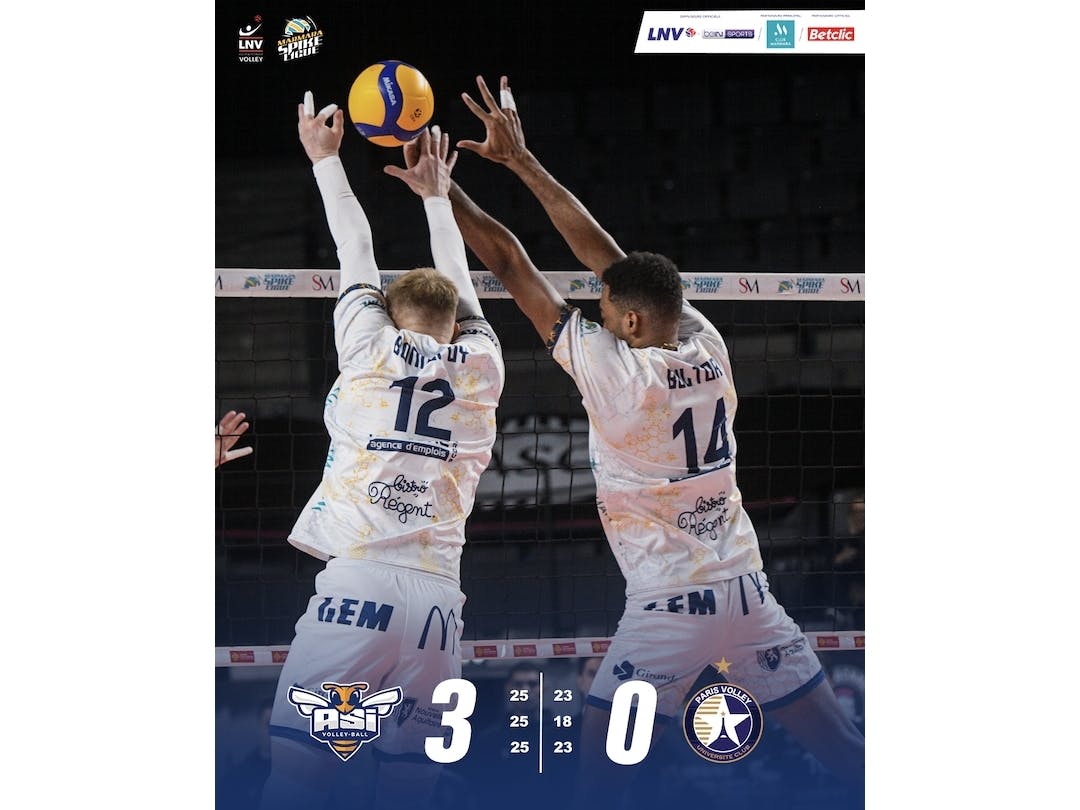Paris Volley vs ASI : Victoire 3/0 !!!