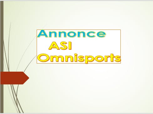 ANNONCE  ASI Omnisports