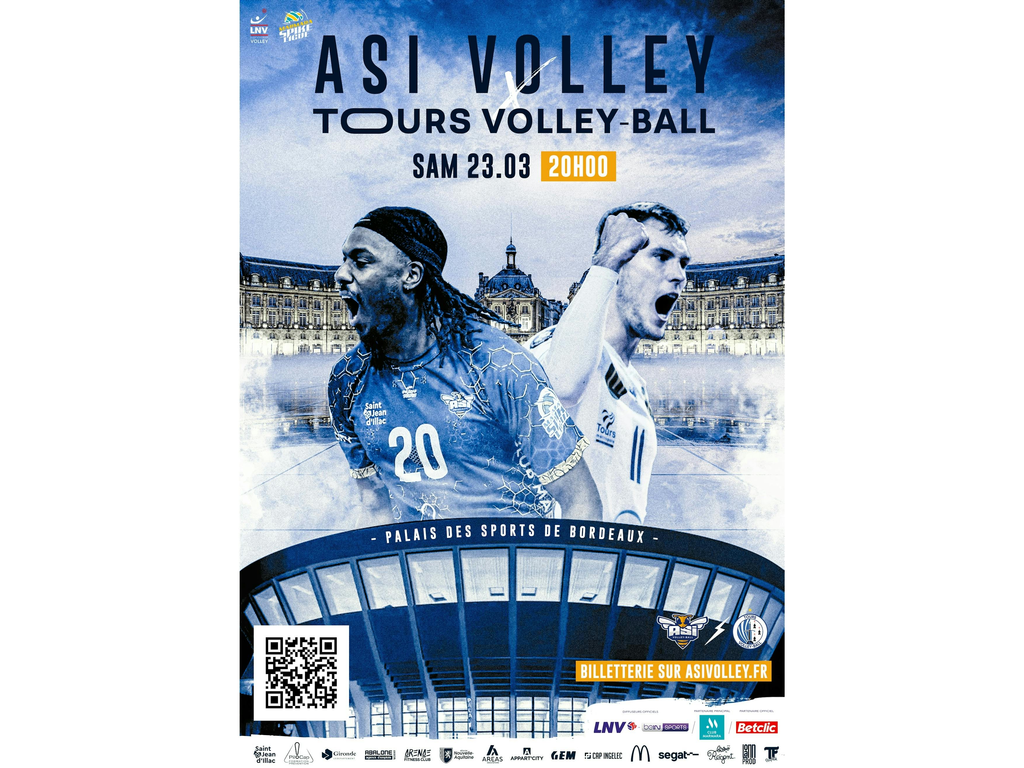 ASI vs Tours : samedi 23 mars au Palais des Sports de Bordeaux !