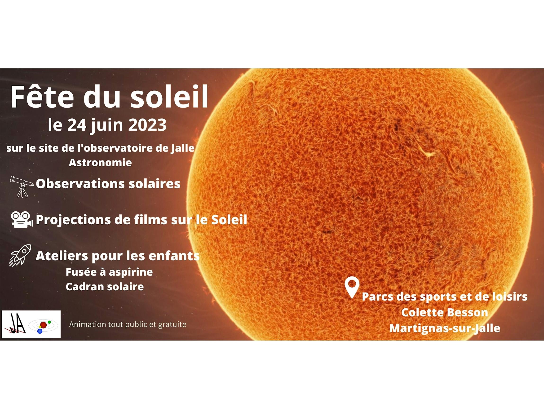 FETE  du  SOLEIL  2023  avec  Jalle Astronomie