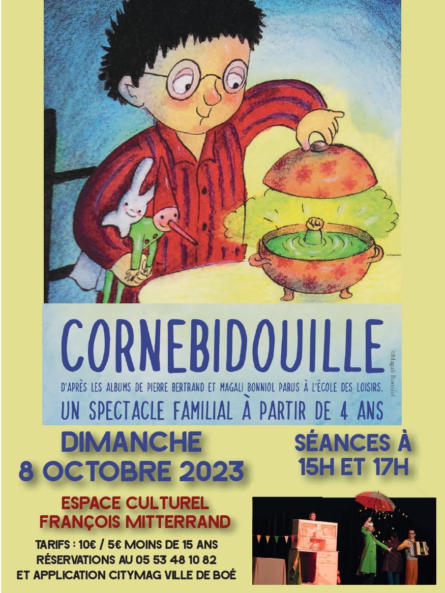 Spectacle - Cornebidouille - Dimanche 8 octobre 15h - COMPLET