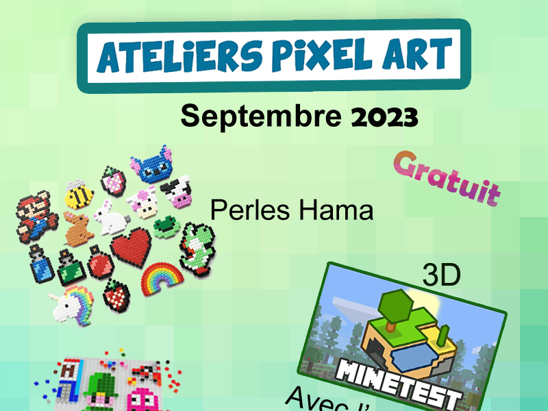 Ateliers Pixel Art - Septembre 2023