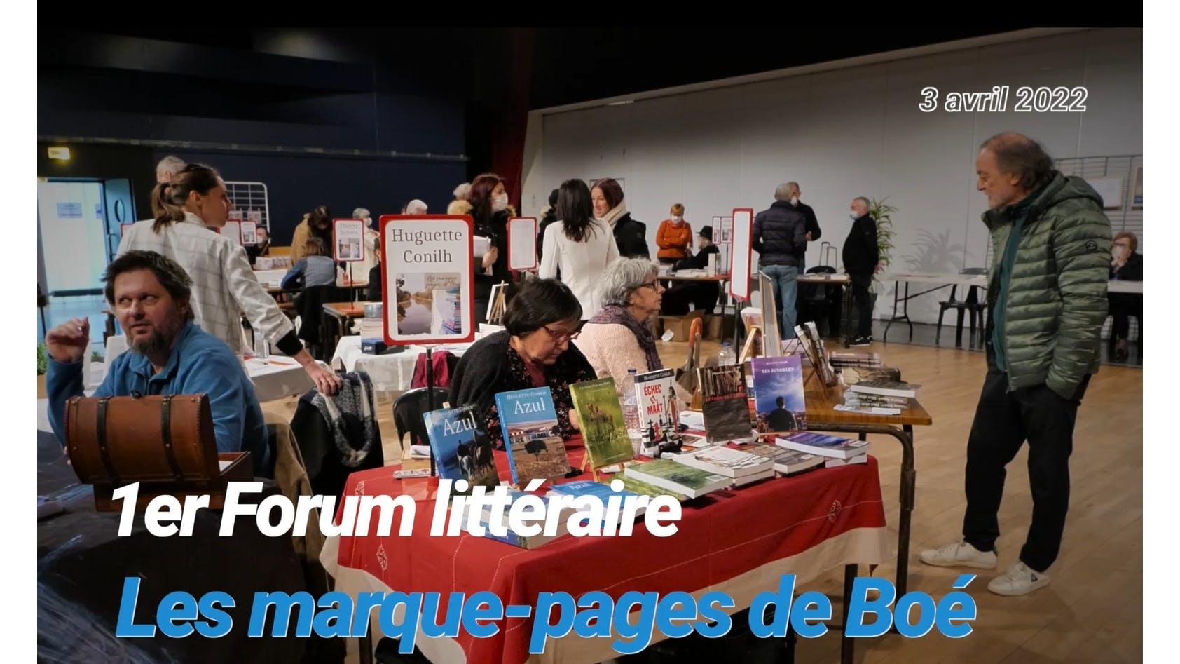 Clip vidéo du premier forum littéraire adulte : « Les Marque-pages de Boé » 