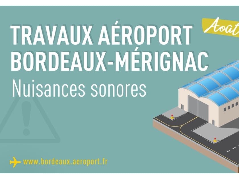 Nuisances sonores : travaux de maintenance à l'aéroport de Bordeaux-Mérignac